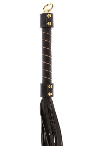 БДСМ флогер Taboom Vogue Studded Whip, 54 см (чорний) 51902 фото