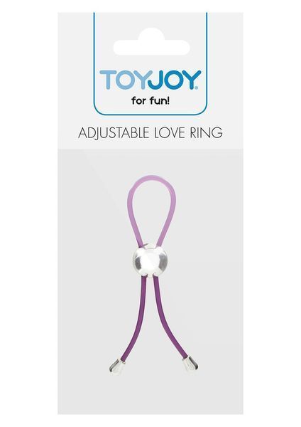 Ерекційне кільце ToyJoy Adjustable Love Ring, 4.5 см (фіолетовий) 76386 фото