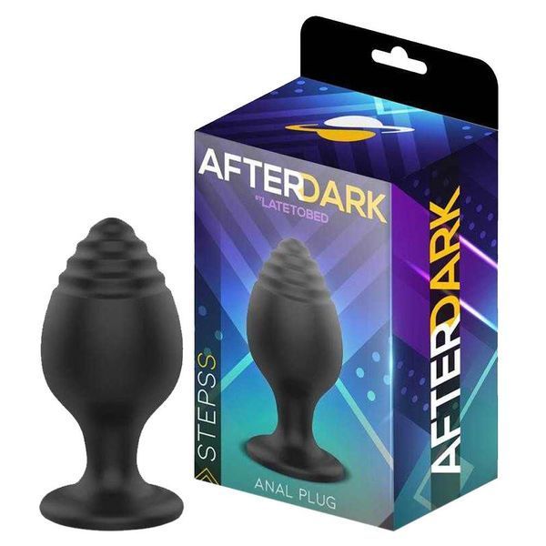 Анальная пробка Afterdark Steps S, 6 см (черный) 23716_EU фото