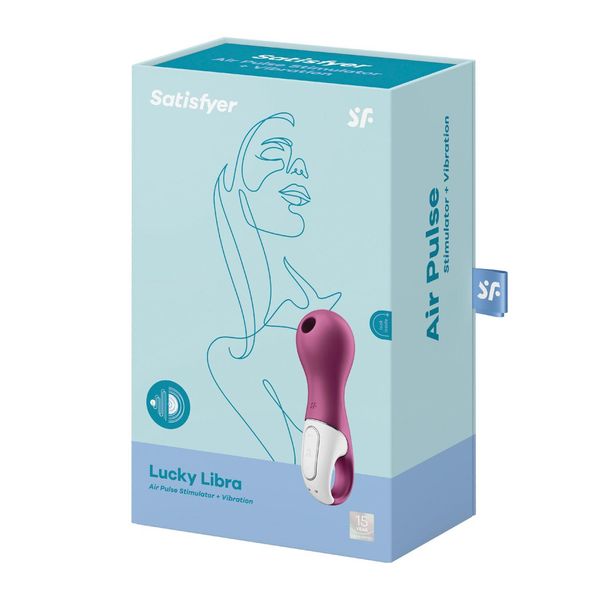 Вакуумный стимулятор клитора Satisfyer Lucky Libra, 15 см (сиреневый) 12677 фото