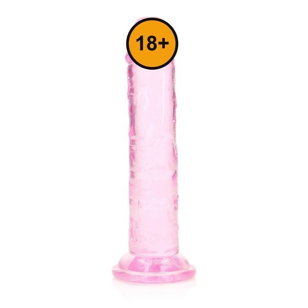 Фаллоимитатор RealRock Straight Realistic 6'', 15.5 см (розовый) 59600 фото