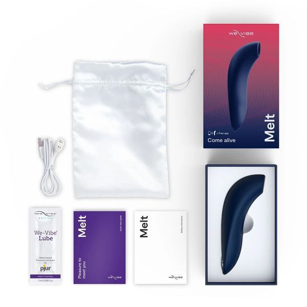 Вакуумний стимулятор клітора We-Vibe Melt (синій) 99262 фото