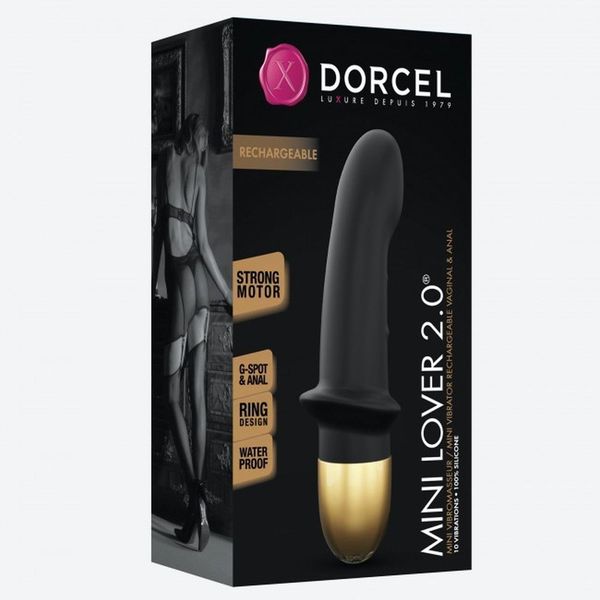 Вибратор Dorcel Mini Lover 2.0, 16,5 см (черный) 12865 фото