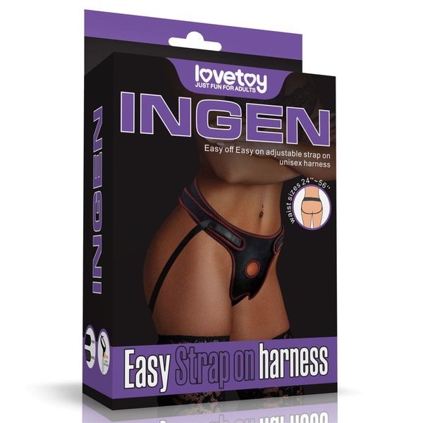 Трусики для страпона LoveToy Easy Strap on Harness As Pic (чорний) 14360 фото