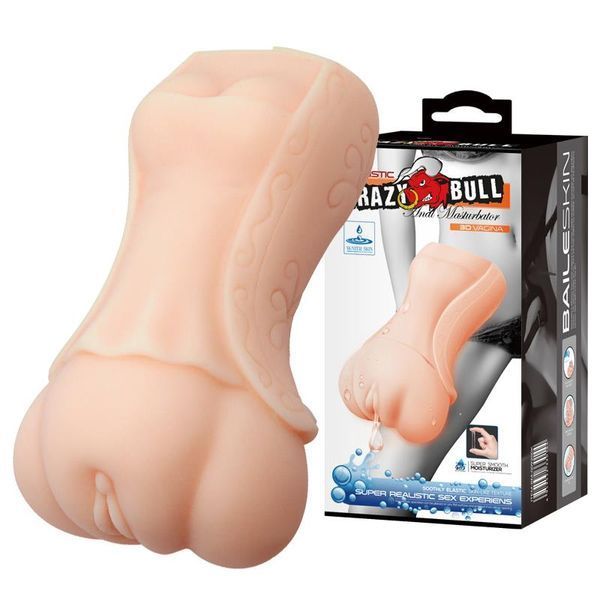 Мастурбатор Crazy Bull 3D Vagina (тілесний) 45384 фото
