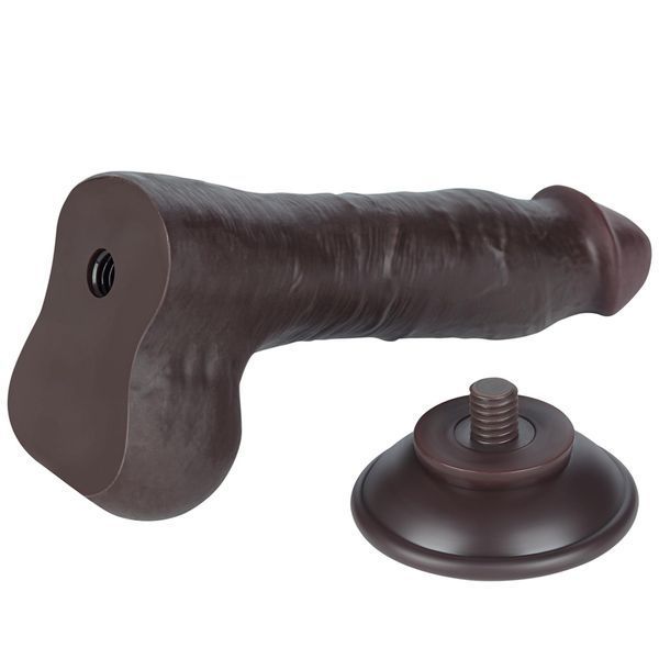 Фаллоимитатор Lovetoy Sliding Skin Dual Layer, 20 см (коричневый) 102318 фото