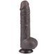 Фалоімітатор Sliding-Skin Dual Layer Dong 9.5'', 24 см (чорний) 116424 фото 14