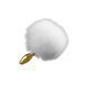 Анальна пробка Upko Rabbit Fur Bunny Tail Small, 10 см (білий) 47393 фото 7