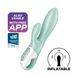 Вибратор-кролик Satisfyer Air Pump Bunny 5+, 21,5х3.6 см (мятный) 16959 фото 7