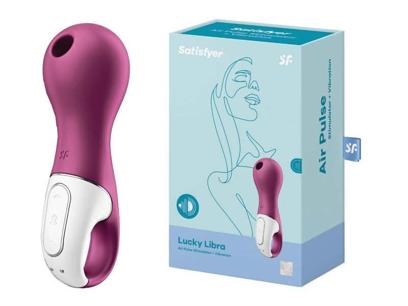 Вакуумный стимулятор клитора Satisfyer Lucky Libra, 15 см (сиреневый) 12677 фото